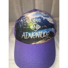 ABG Brand Retro Style Ball Cap Purple Love And Adventure  eb-15157642